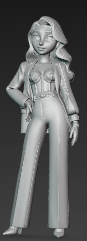 young woman 3D model