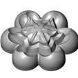 Corolla-Florentine-rosette-08.jpg Corolla flower Florentine rosette onlay relief 3D print model