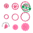 7772564_A_2.png Scalloped circle, Love, St valentine's, Wedding, 3 Sizes, Digital STL File For 3D Printing, Polymer Clay Cutter, Earrings,Cookie,strong edge