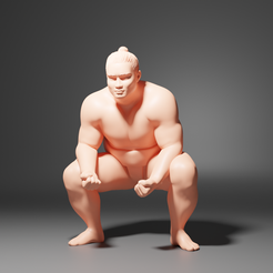 Sumo01.png STL-Datei Sumotori・3D-druckbare Vorlage zum herunterladen