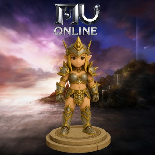 🧙 Mu online armor set pack x 7 units・Archivo STL para Impresión 3D・Cults