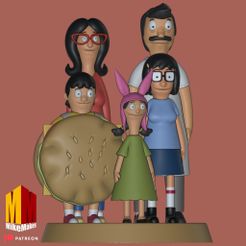 753978A9-9668-43C4-AAAD-FDFC2A6A24E0.jpeg Bob’s Burgers Belcher Family Figurine