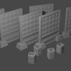 забор.jpg Fichier STL Clôture en béton PO-2・Design à télécharger et à imprimer en 3D