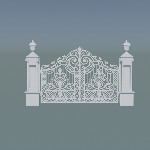 🚪 3D Entrance Gate Model・ STL File for 3D printing・Cults