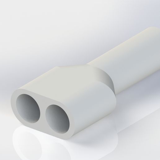 🚬 Double Cigarette adapter (No Need Supports)・ STL File for ・Cults
