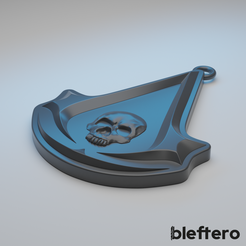 bleftero STL file BTR005 Assassin's Creed Black Flag Pendant・3D printing template to download, blefterocraft
