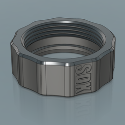 Branded.png Free STL file ELV MAX! M30 x 1.5mm union nut for thermostats (SDX Branded)・Design to download and 3D print