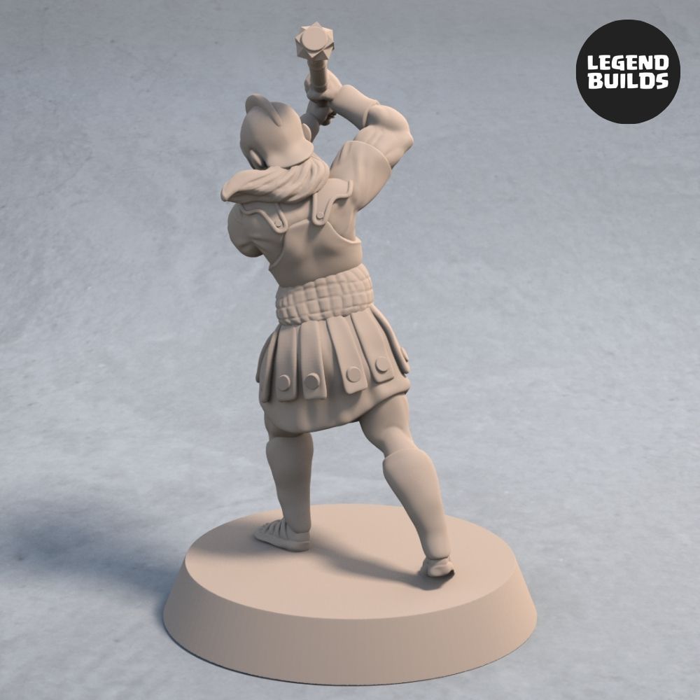 Download file Soldiers of Nemis with Maces Pose 2 3D printable miniature STL file • Object