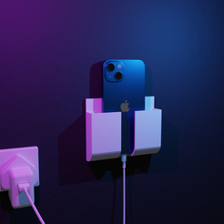 Phone-Charger.png Phone Holder Simple Printing No Supports