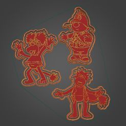 Screenshot-2022-02-07-100351.jpg STL file Fraggle rock Cookie cutters・3D printer model to download