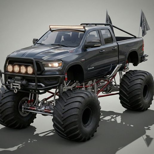 2019 Dodge Ram 1500 Rebel Monster Truck Custom 4x4 Off Road