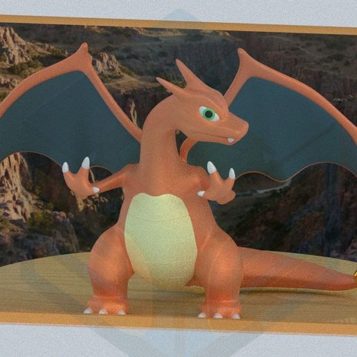CHARIZARD AGAINST THE WINDOW DECORATION - CHARIZARD AGAINST THE WINDOW DECORATION