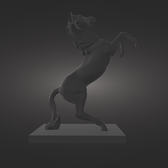 Horse-sculpture-render.png Archivo STL Escultura de caballo・Diseño de impresión en 3D para descargar, Alesio