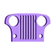 JeepGrille.STL Jeep key ring