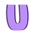U.stl Complete alphabet typography Angella cookie cutter