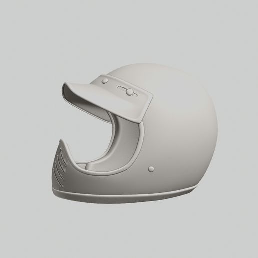 Motorcycle Helmet | Racing Helmet STL for 3D Printing