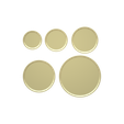 Untitled.png Circle Trinket Dish STL File - Digital Download -5 Sizes- Homeware, Boho Modern Design