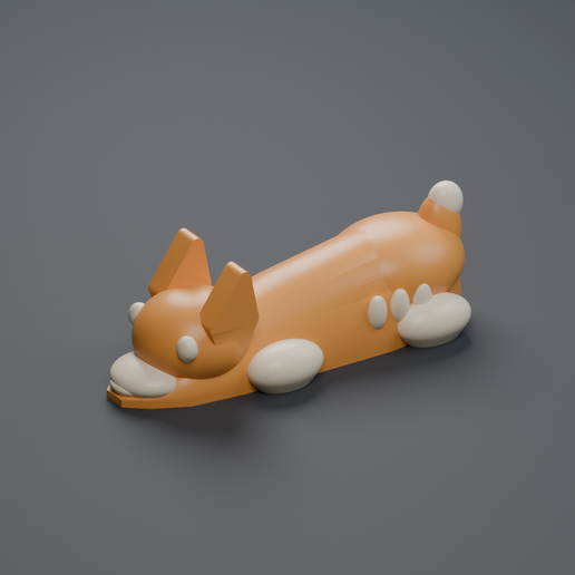 Lying Corgi Door Stop | Cute Wedge Door Stopper