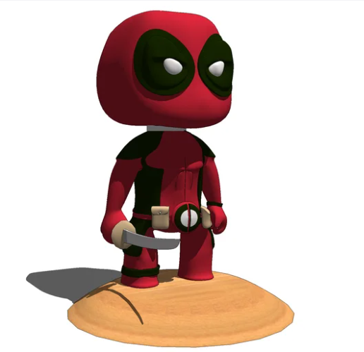 DEADPOOL FIGURINE OR LLAVRO - 3D model önizlemesi