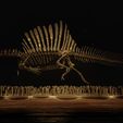 Spinosaurus-01.jpg Spinosaurus Diorama Swimming Skeleton