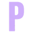 P.stl Simple uppercase alphabet- Abecedario mayuscula sencilla