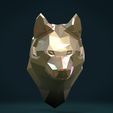 PWH-14.jpg Low poly Wolf head