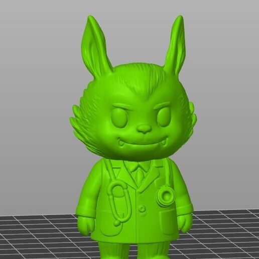 🩺 Labubu Doctor・ STL File for 3D printing・Cults