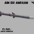 AIM-120-ETSY-1.png AIM-120 AMRAAM scale missile for RC aircraft