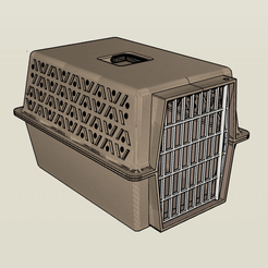 Preview.png Fichier 3D 1/10 Grand transporteur d'animaux domestiques・Modèle à imprimer en 3D à télécharger