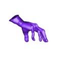 LowPoly Hand UVS.obj Wednesday Addams Family Hand for Cosplay 3D print model