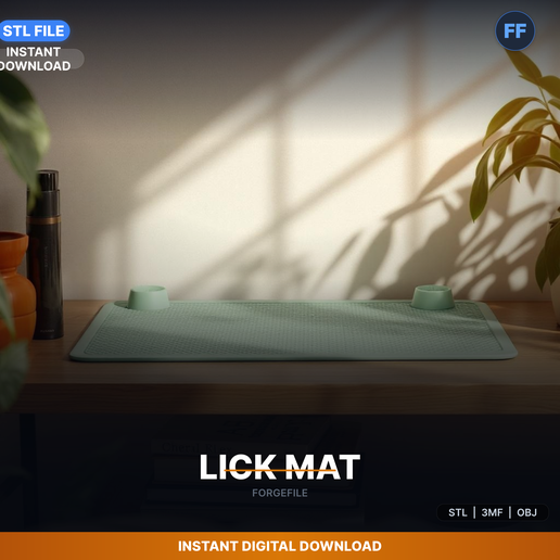 Pet Lick Mat With Texture Patterns, Suction Cups, Slow - 3D Printable STL File