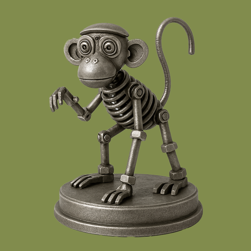 monkook.png Steampunk Robo Monkey – 3D Printable Collectible Model
