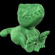 AllosaurusP.jpg STL file Allosaurus (Easy print no support)・3D printing model to download