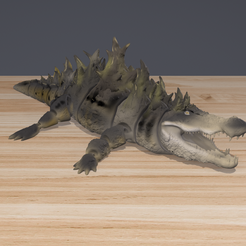 3.png Archivo 3D CROCOZILLA - MASCOTA ARTICULADA FLEXI WIGGLE, IMPRESIÓN EN EL LUGAR・Modelo para descargar e imprimir en 3D