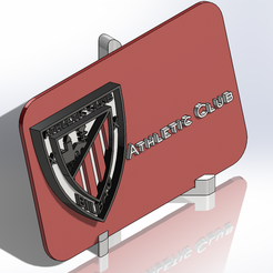 Montaje.png Download STL file Shield plate of Ath. de Bilbao • 3D printable template, dakar_17