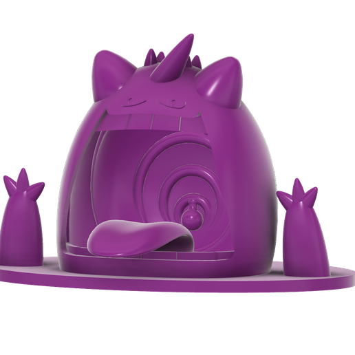 Gigantamax Gengar in a Swamp (Pokemon) キョダイマックス ゲンガー - 3D model önizlemesi