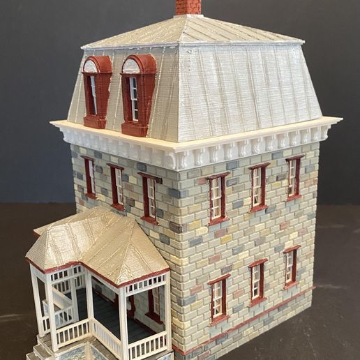 Derr-House-6.jpg HO SCALE SECOND EMPIRE VICTORIAN HOUSE "THE DERR HOUSE"