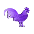 Ga op nhan N554.stl Chicken for jewelry - Chicken for ring - Chicken for pendant - N554