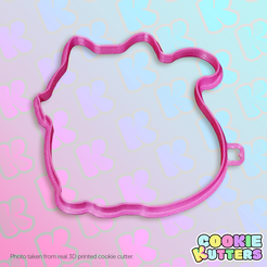 879_cutter.png Archivo STL MOLDE PARA GALLETAS GATO GORDITO・Modelo imprimible en 3D para descargar
