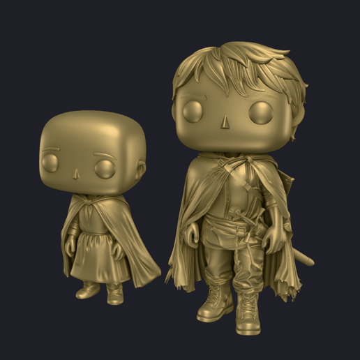 Dunk & Egg Chibi Duo - Ser Duncan the Tall and Aegon V Targaryen – Knight of the Seven Kingdoms HBO & Book inspired