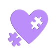 Corazon02-4cmAncho-4,5Alto-1mmEspesor.stl Heart Puzzle