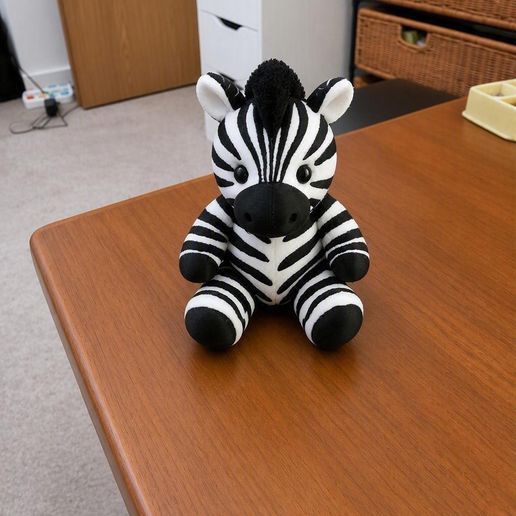 Cute Baby Zebra - AMS or Single Colour Ready 3D model