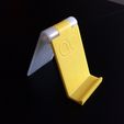 IMG_5693.JPG STL file Three parts foldable stand for mobile phone・3D printable model to download