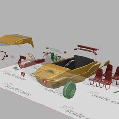 1.jpg Download STL file 1/10 scale volkswagen schwimmwagen • 3D printer object, 3dscalecars