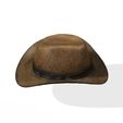 0K_00007.jpg HAT 3D MODEL - Top Hat DENIM RIBBON CLOTHING DRESS COWBOY HAT WESTERN