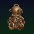 33.png Diving helmet with octopus