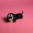 Articulated-Dachshund-Duo---Cute-3D-Printed-Toy-Keychain_12.jpg 🌭Articulated Dachshund Duo – Cute 3D Printed Toy & Keychain (Hot Dog Costume Bonus)