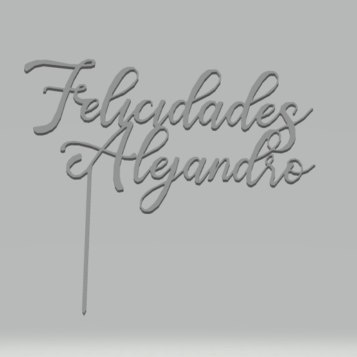 Congratulations Alejandro - 3D model önizlemesi