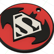 24.png key ring/ key ring Batman and Superman (emblem)