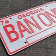 20230502_132531.jpg Smokey And The Bandit  license plate - "BAN ONE"
